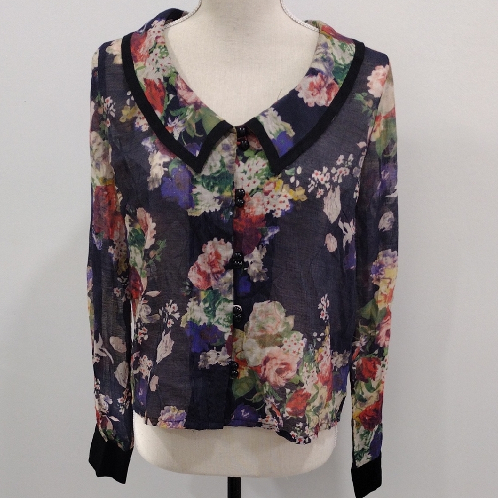 Alice's Pig Portrait Collar Blouse US 8